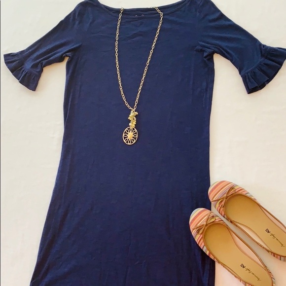 Lilly Pulitzer Dresses & Skirts - Lilly Pulitzer Ruffle Sleeve Tee Dress